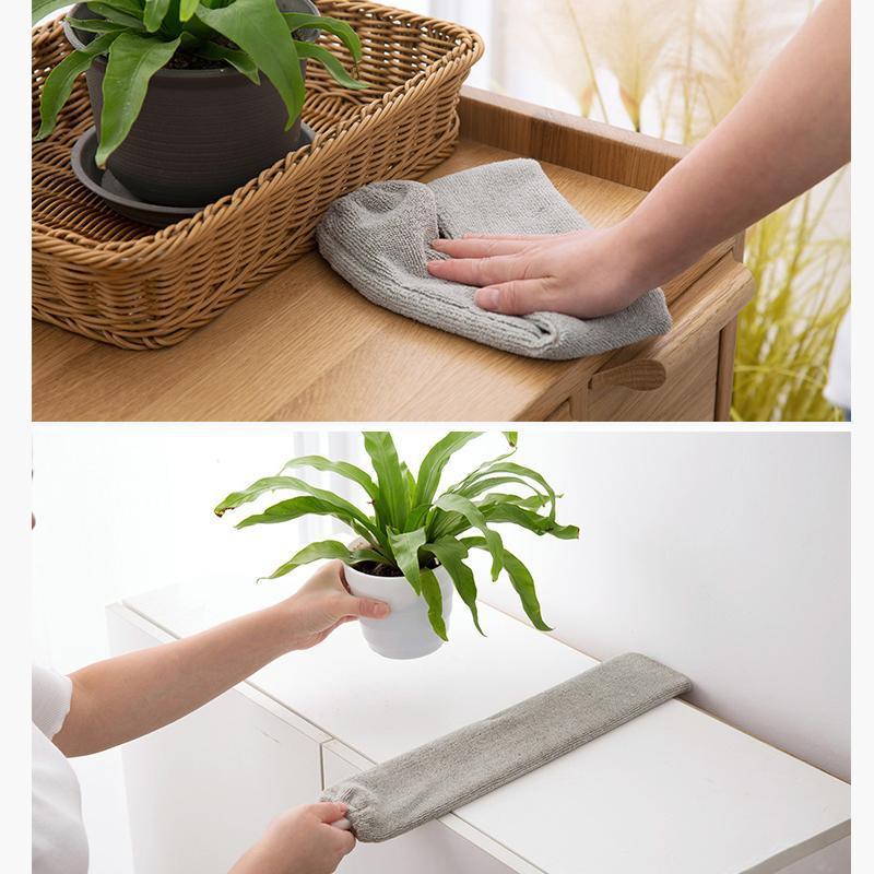 Écart de poussière brosse à long manche