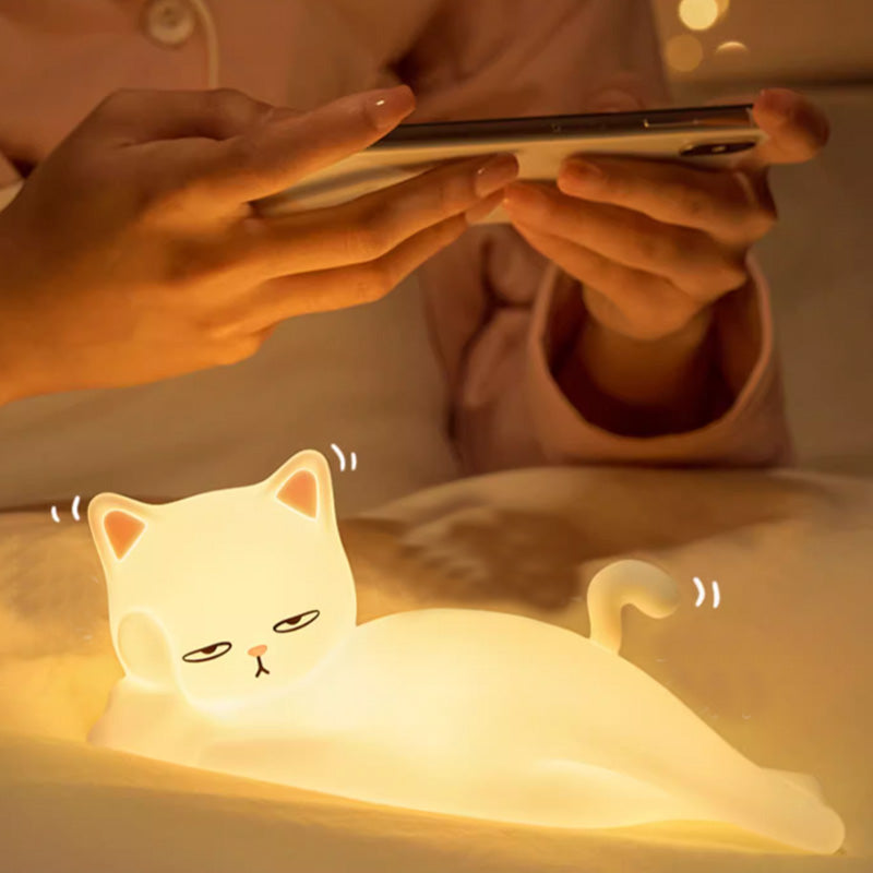 Lampe chat grincheux