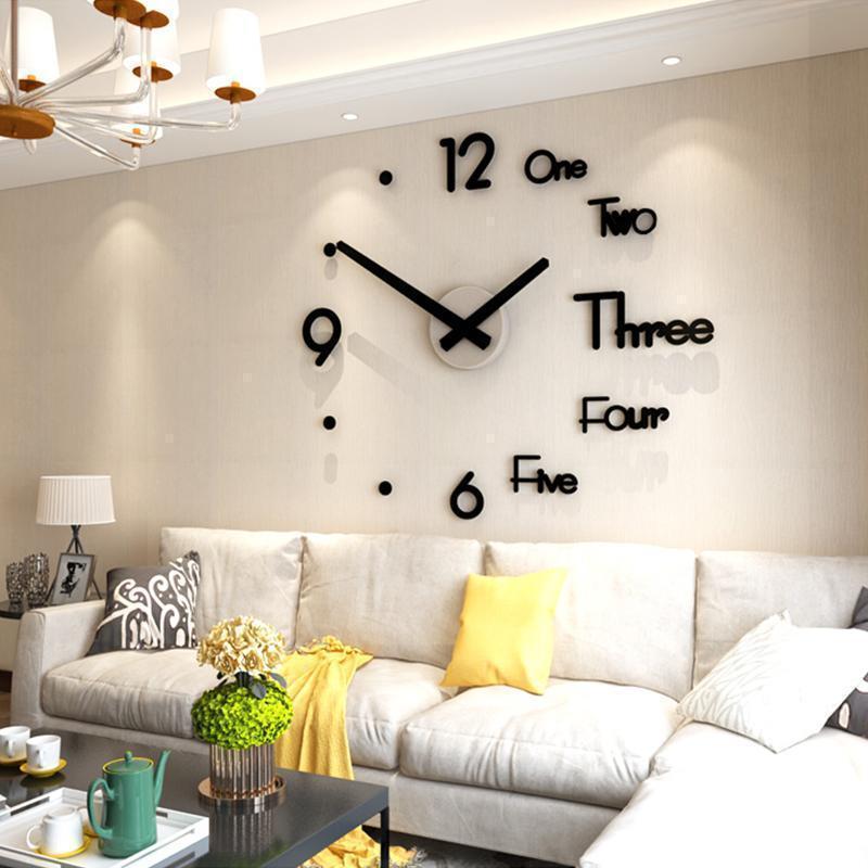 DIY Horloge Murale Numérique Décorative Bricolage