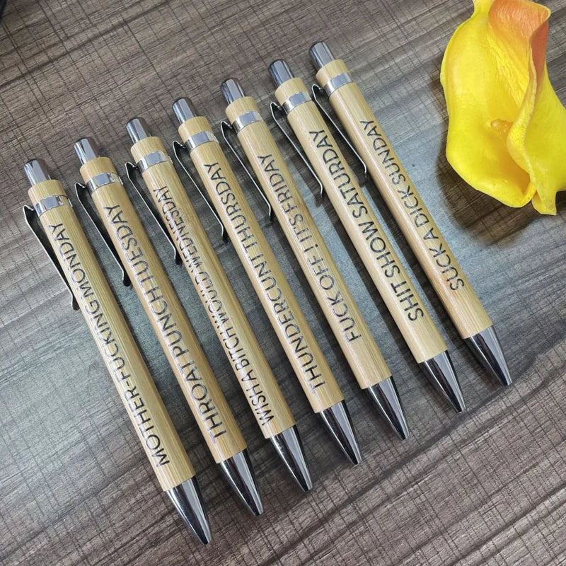 Ensemble de stylos amusants (7 pièces)