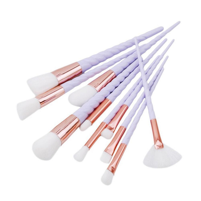 10pcs Brosse de Maquillage de Licorne - ciaovie