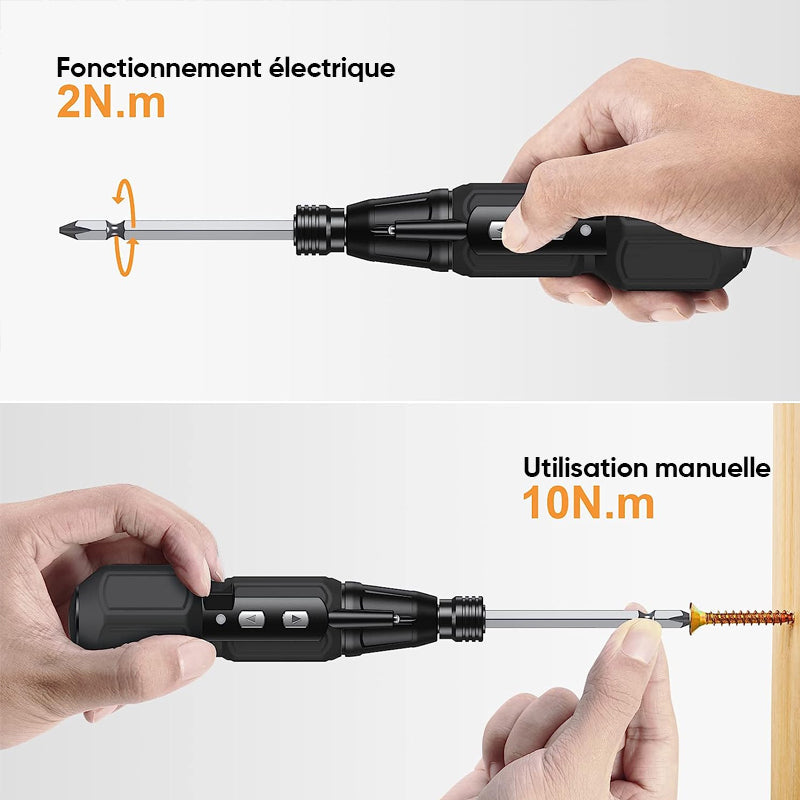 Tournevis portable multifonctionnel rechargeable