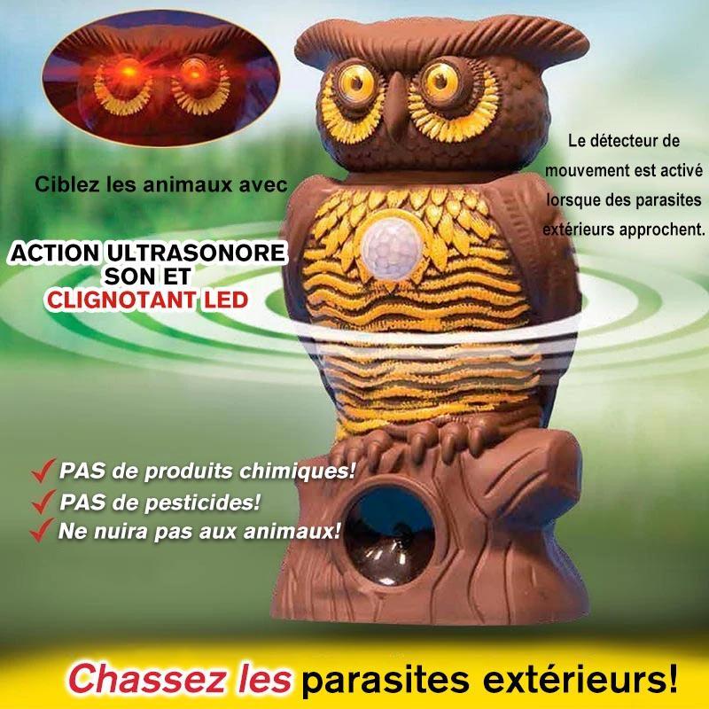 Répulsif Antiparasitaire par Ultrasons en Forme de Hibou (3 pièces)