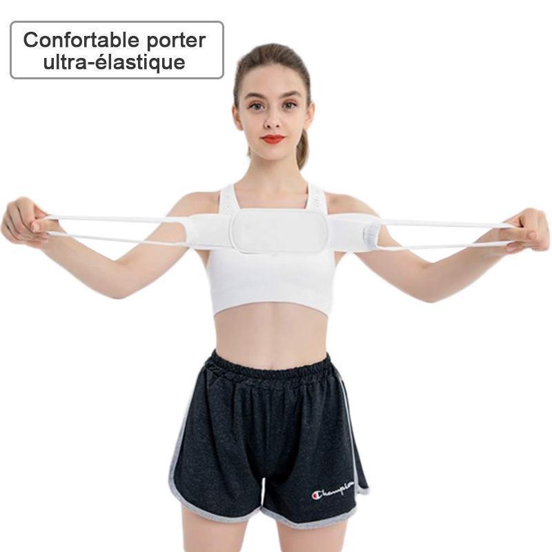 Correcteur de Posture pour Dos Vouté et Épaule Hautes et Basses Confortable Porter Ultra-Elastique