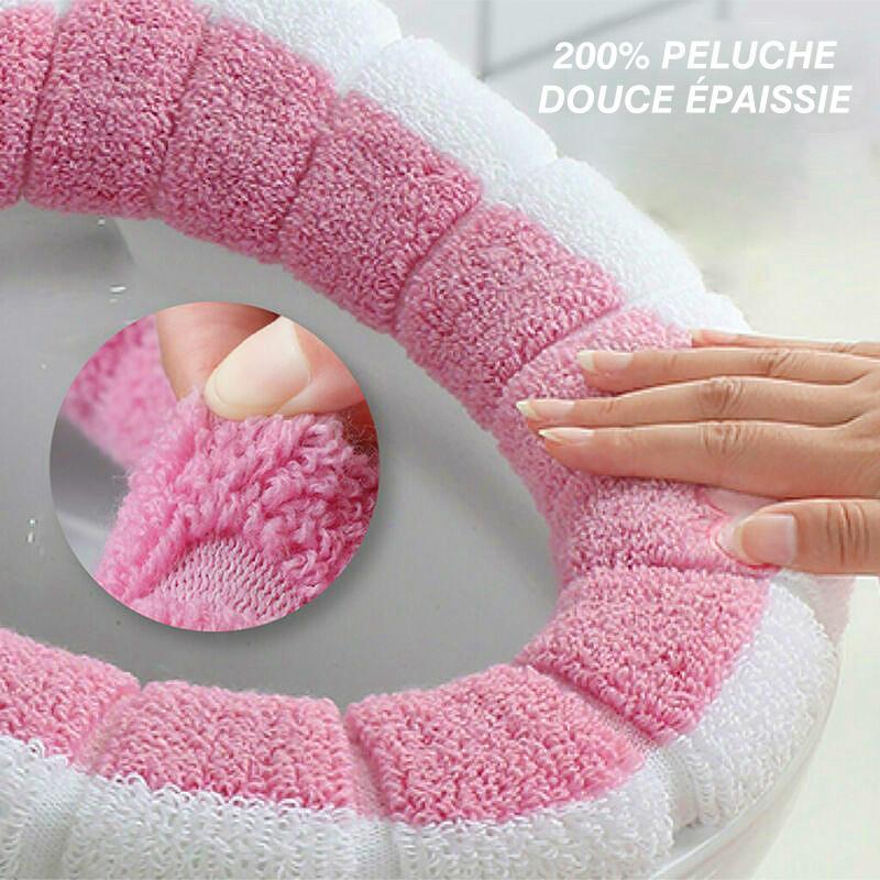 Housse de Siège de Toilette en Peluche