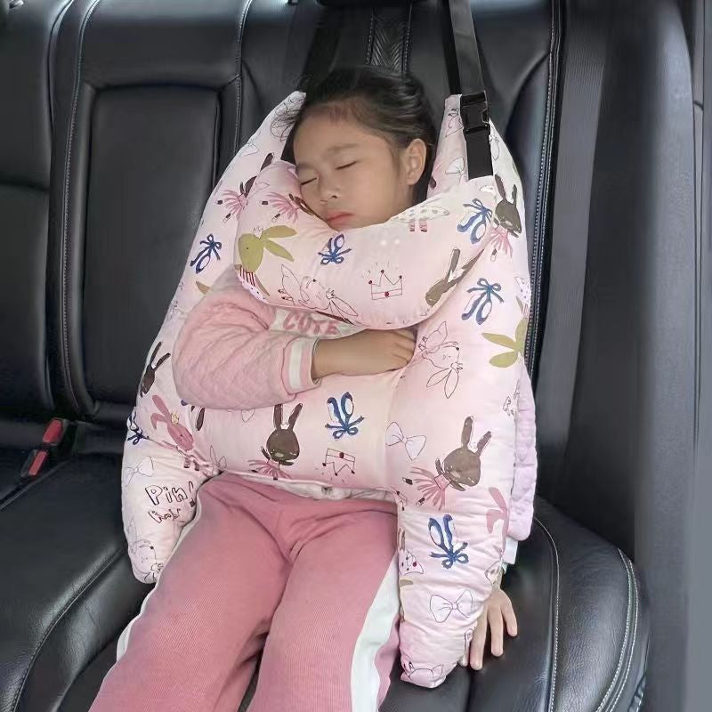 Support de tête de couchage pour voiture en forme de H