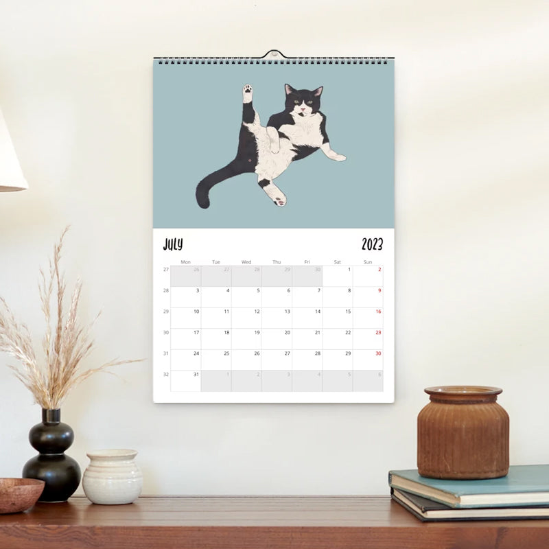 Kattenwandkalender 2024