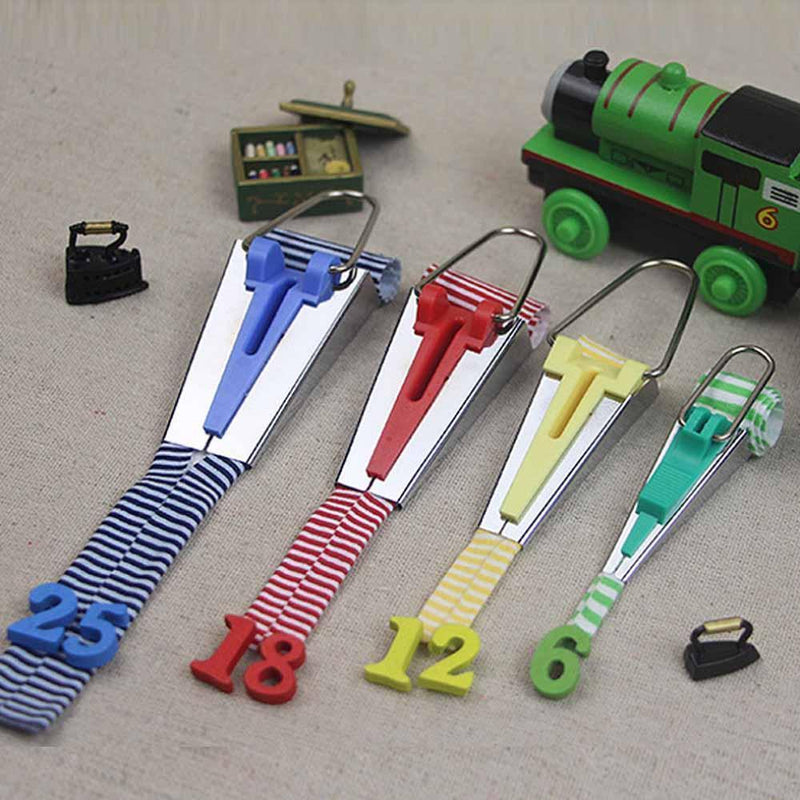 Kit de Outils de Tissu Biais Fabricant Ruban pour Décoratif Bricolage 5 Pièces