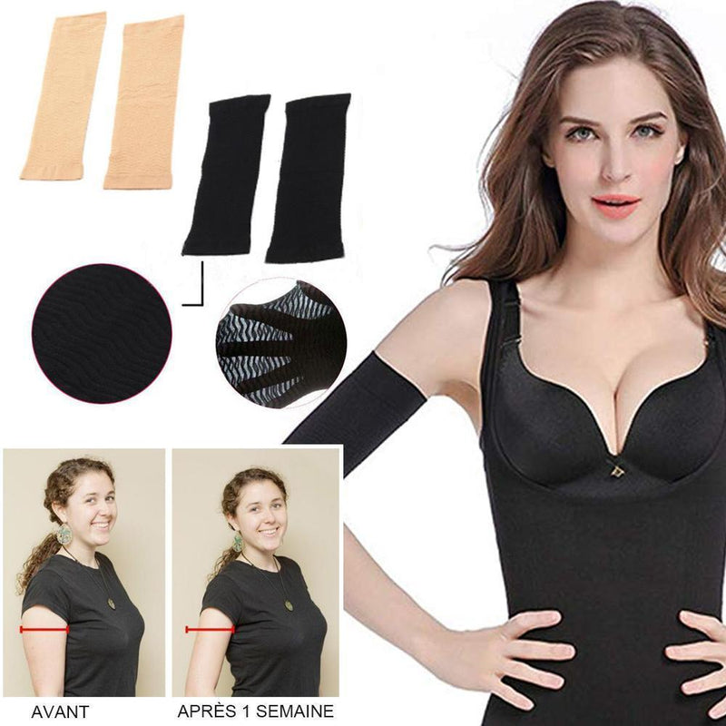 Compression Minceur Bras Manches(1 paire)