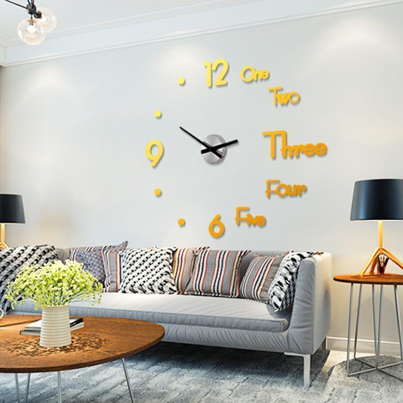 DIY Horloge Murale Numérique Décorative Bricolage