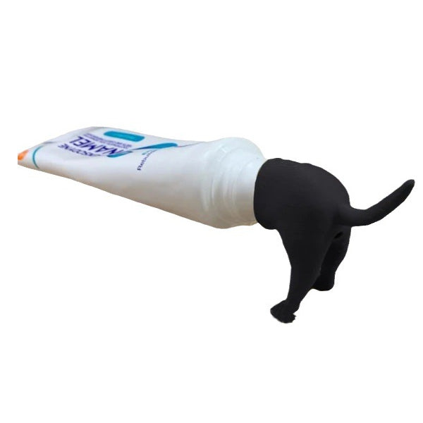 Topper de dentifrice pour fesses de chien qui fait caca