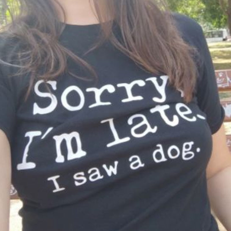 T-shirt à imprimé lettre