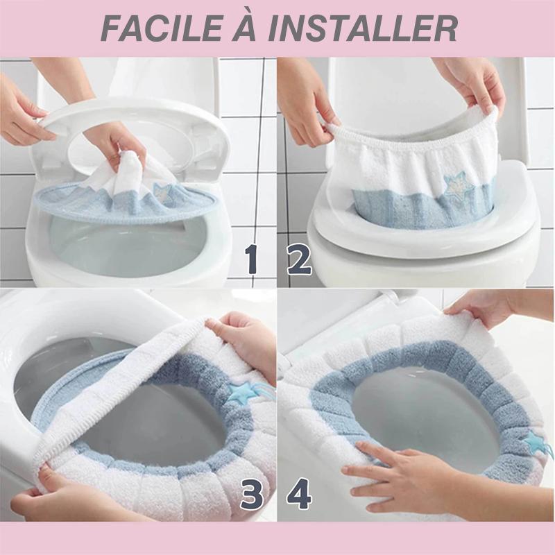 Housse de Siège de Toilette en Peluche