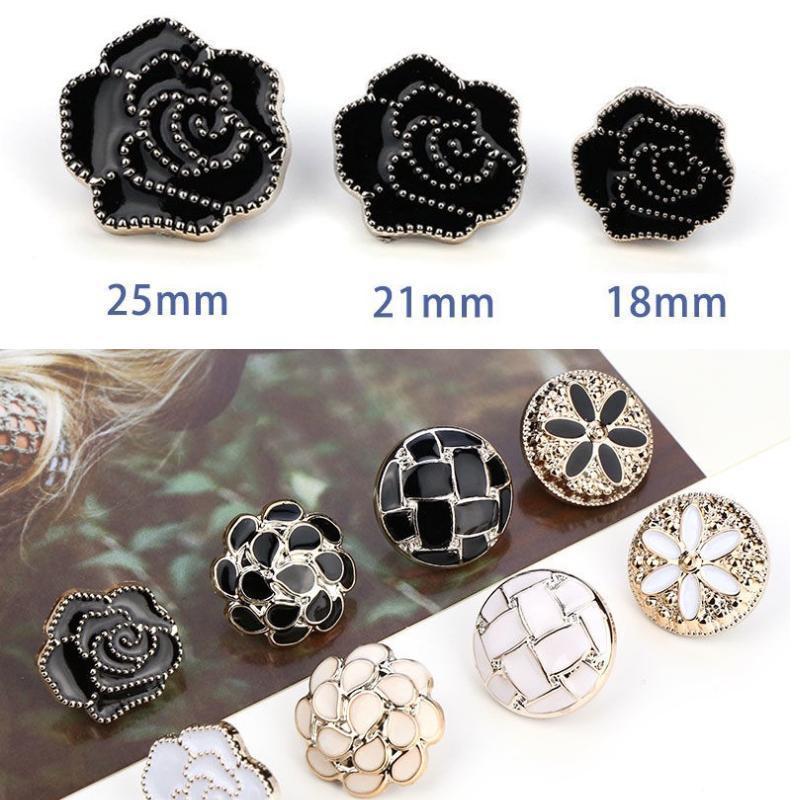 Boutons de Broche Décor Rond Perle