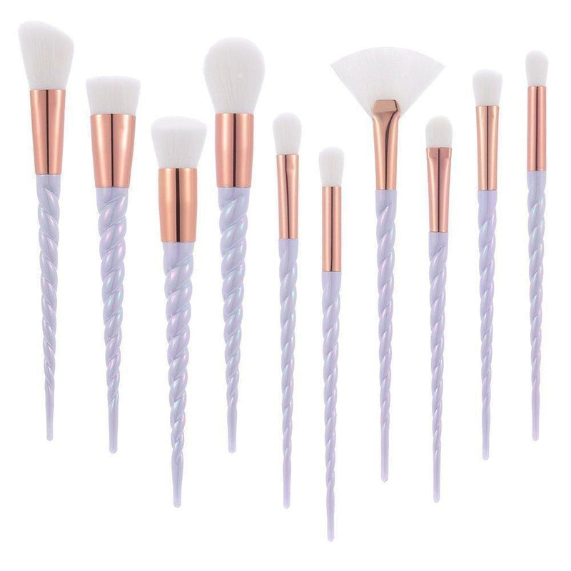 10pcs Brosse de Maquillage de Licorne - ciaovie