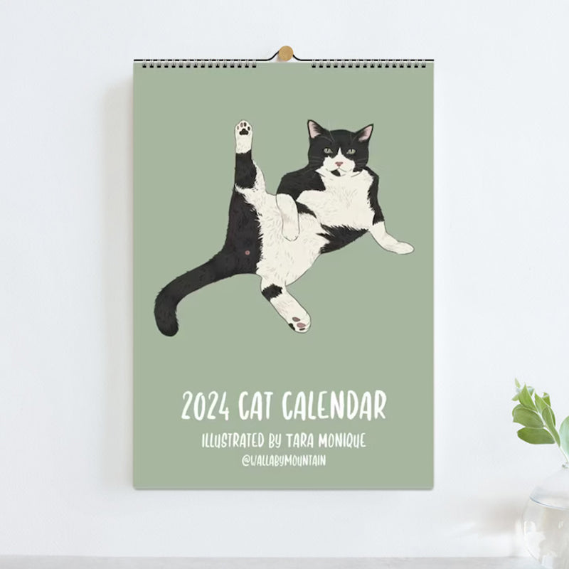 Kattenwandkalender 2024