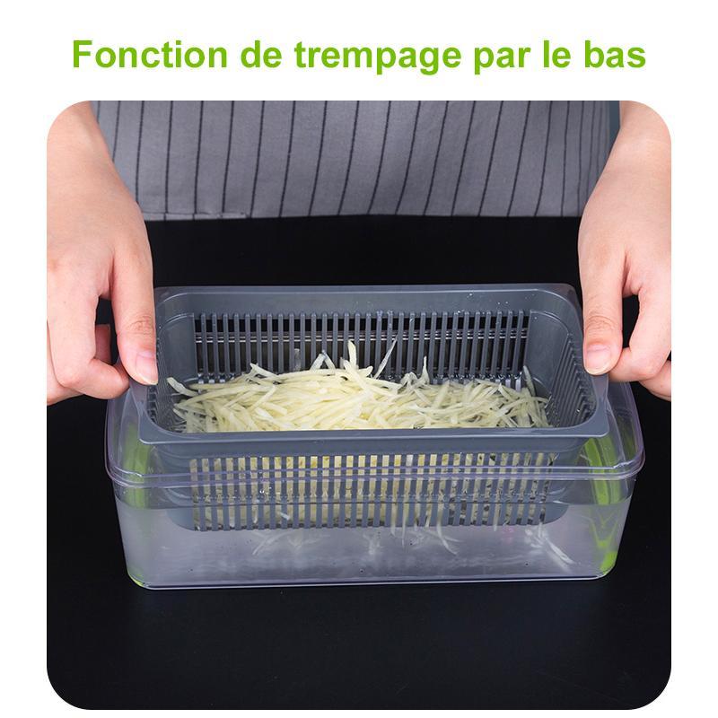Coupe-Légumes Multifonctionnel avec Lames Amovibles