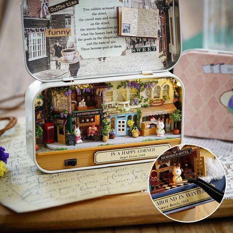 Maison de poupée miniature 3D avec des jouets de bricolage légers