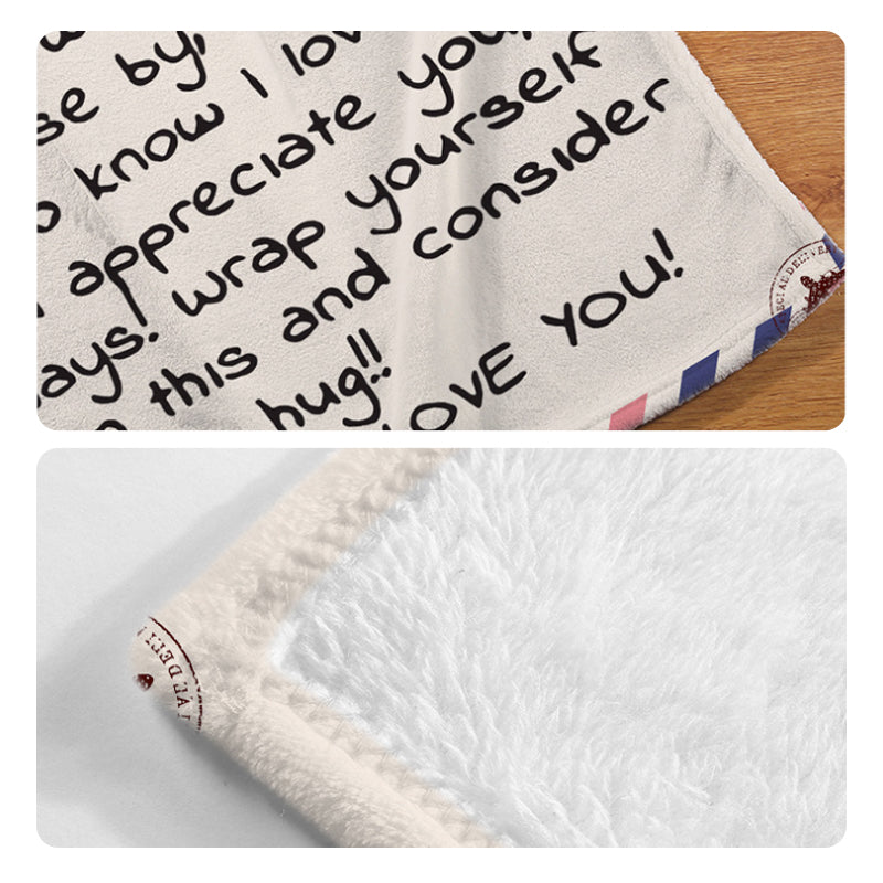 Couverture de lettre personnalisée maman/papa