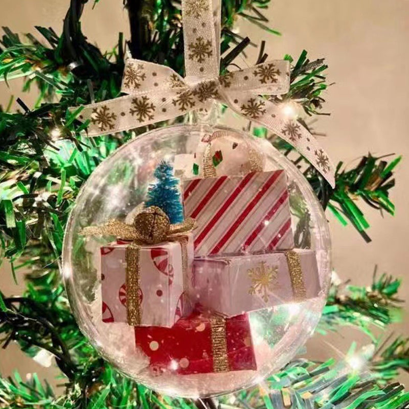 Pré-vente>>Boule transparente de décoration de sapin de Noël
