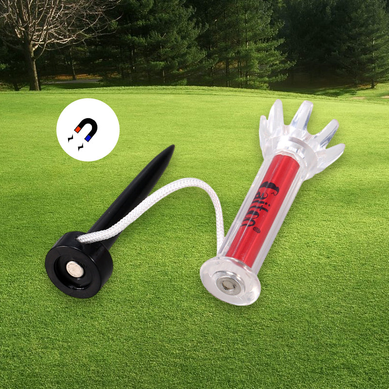 Tee de golf avec plastique magnétique rebondissant à 360 degrés