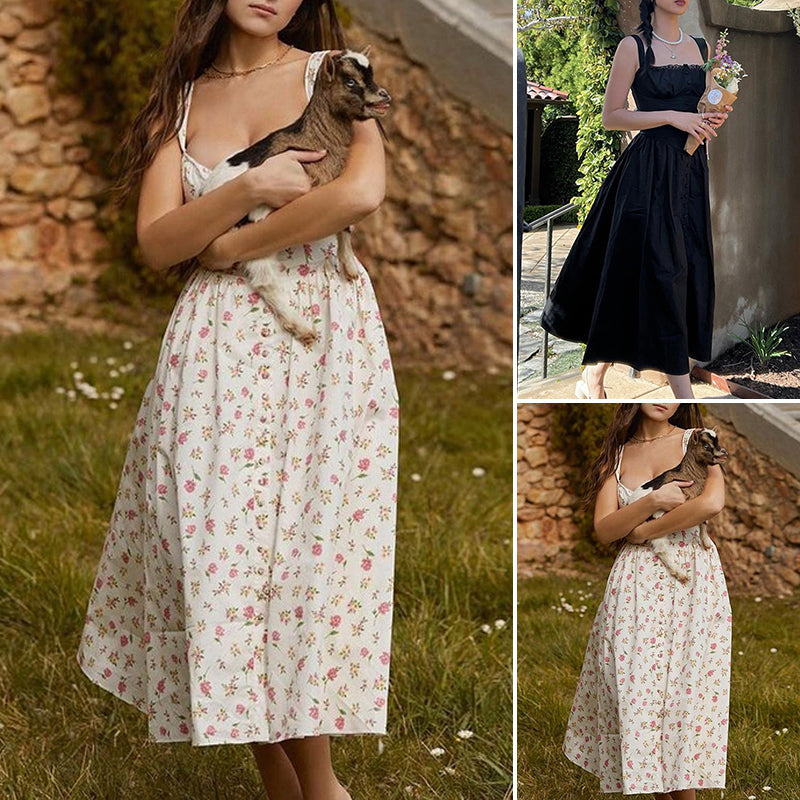 Robe à Bretelles Dos Nu Mince