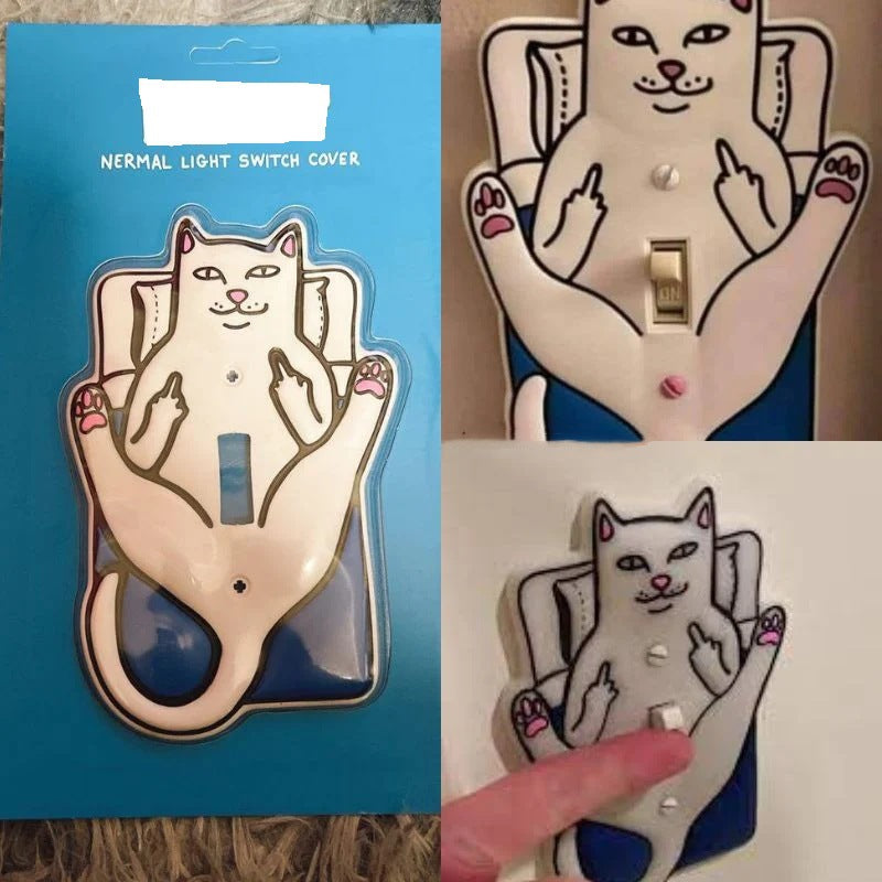 Couverture drôle d'interrupteur de lumière
