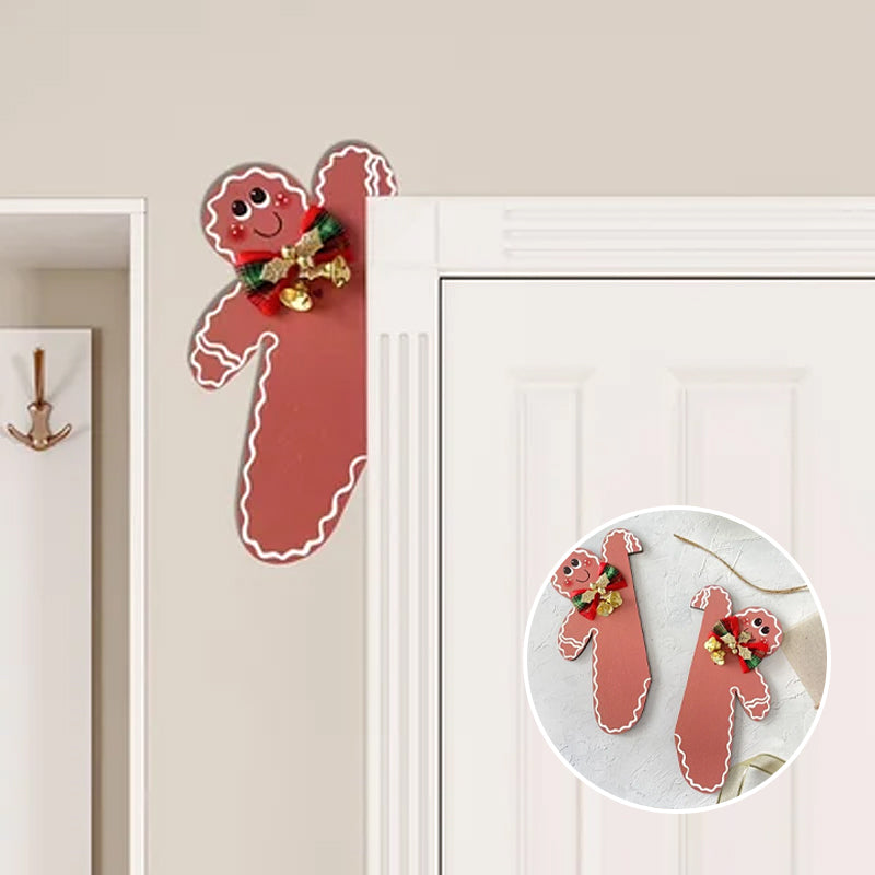 Décoration de cadre de porte bonhomme en pain d'épices