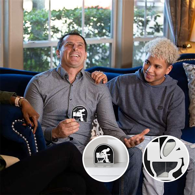 Minuterie de sablier en forme de toilette