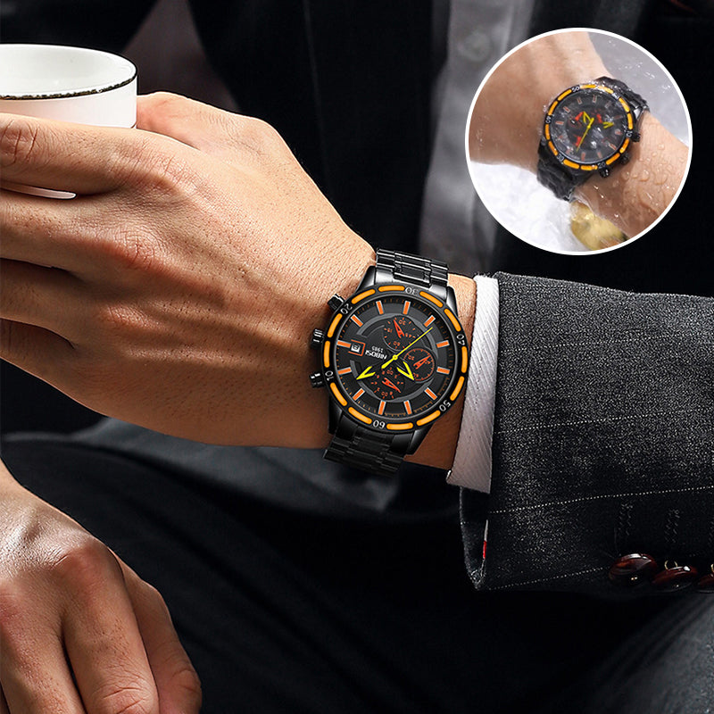 Montre à quartz multifonction pour homme