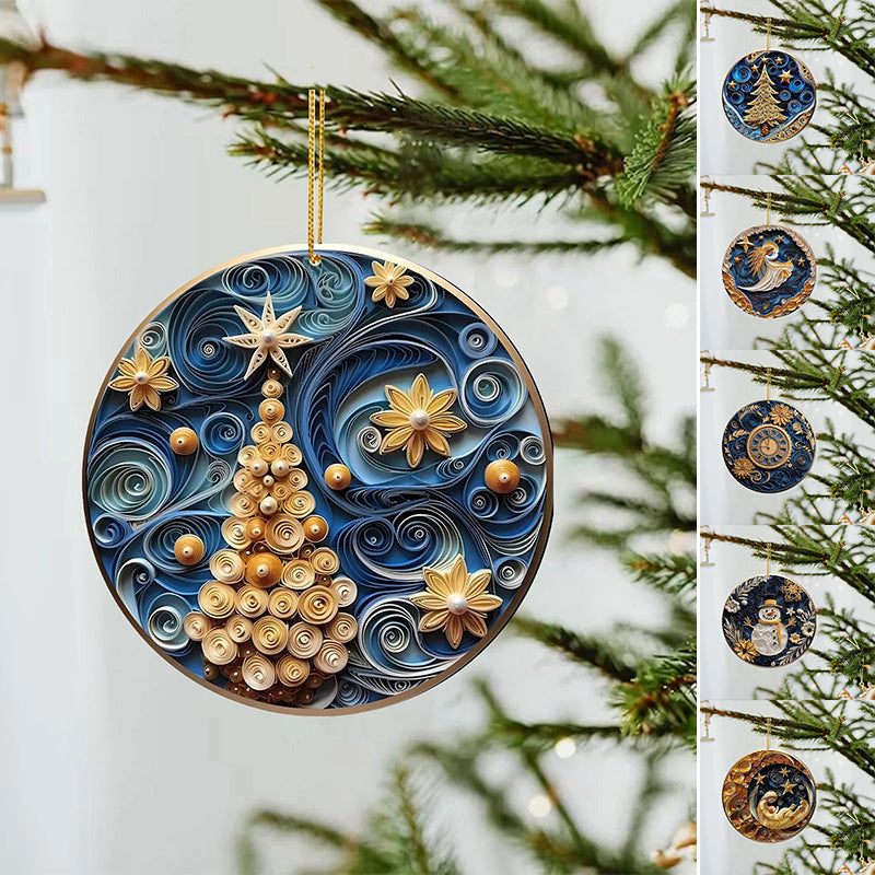 Ornements de Noël 3D non texturés