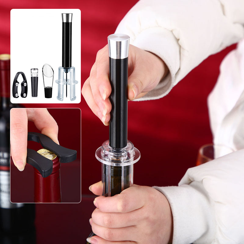 Handmatige flesopener met luchtdruk