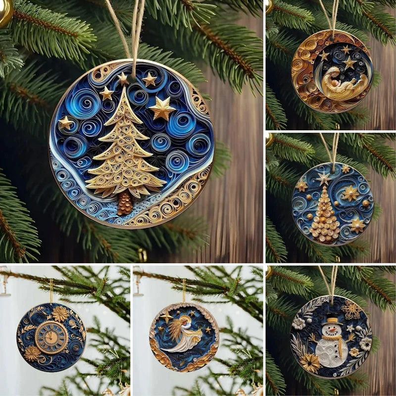 Ornements de Noël 3D non texturés