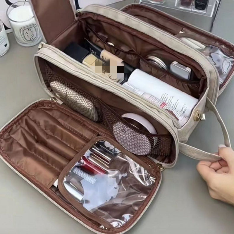 Trousse de toilette de voyage portable de grande capacité
