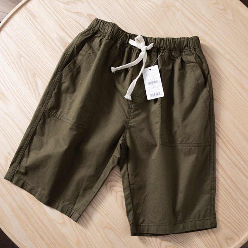 Short à taille élastique avec cordon de serrage pour hommes