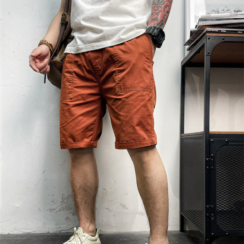 Short à taille élastique avec cordon de serrage pour hommes
