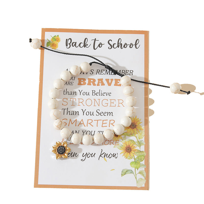Bracelet Retour à l'école Tournesol