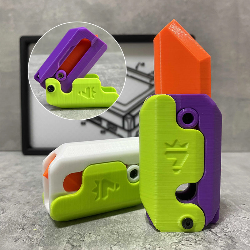 Jouet de décompression de couteau de carotte de gravité 3D