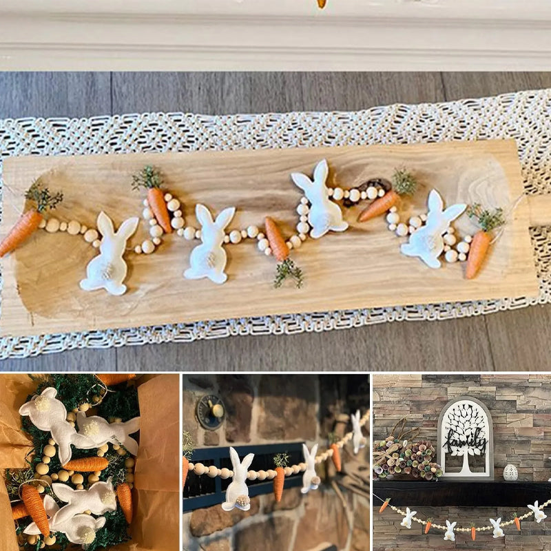Couronne de carottes et de lapin de Pâques