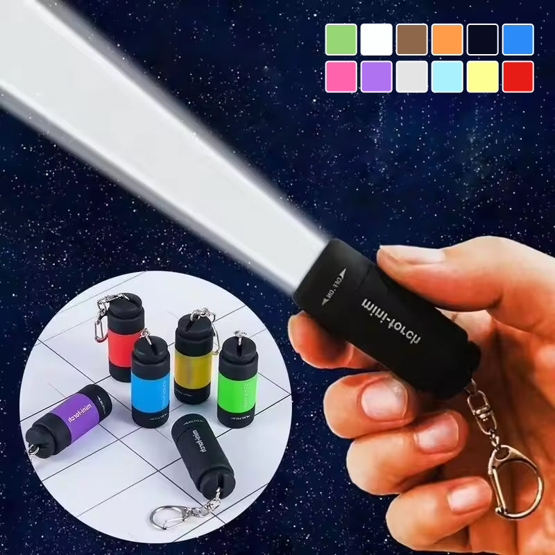 USB-oplaadbaar mini-sleutelhangerlampje