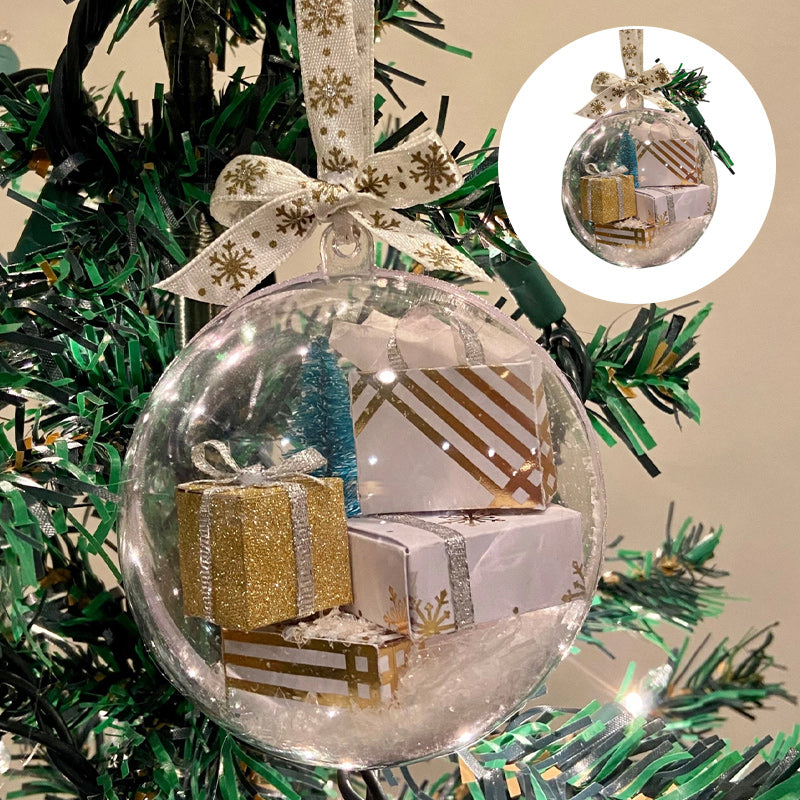 Pré-vente>>Boule transparente de décoration de sapin de Noël