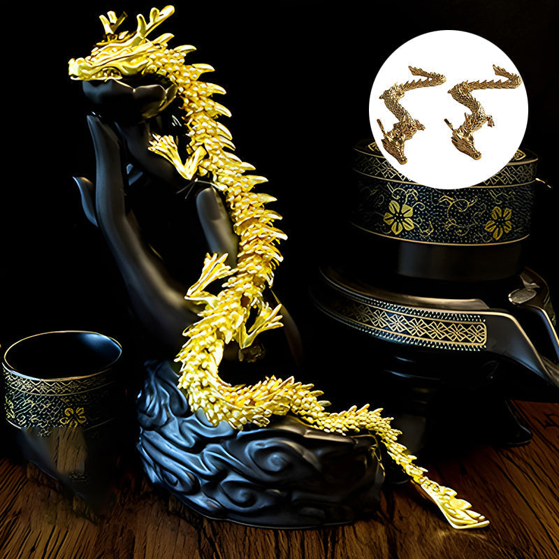 Dragon d'or aux articulations mobiles