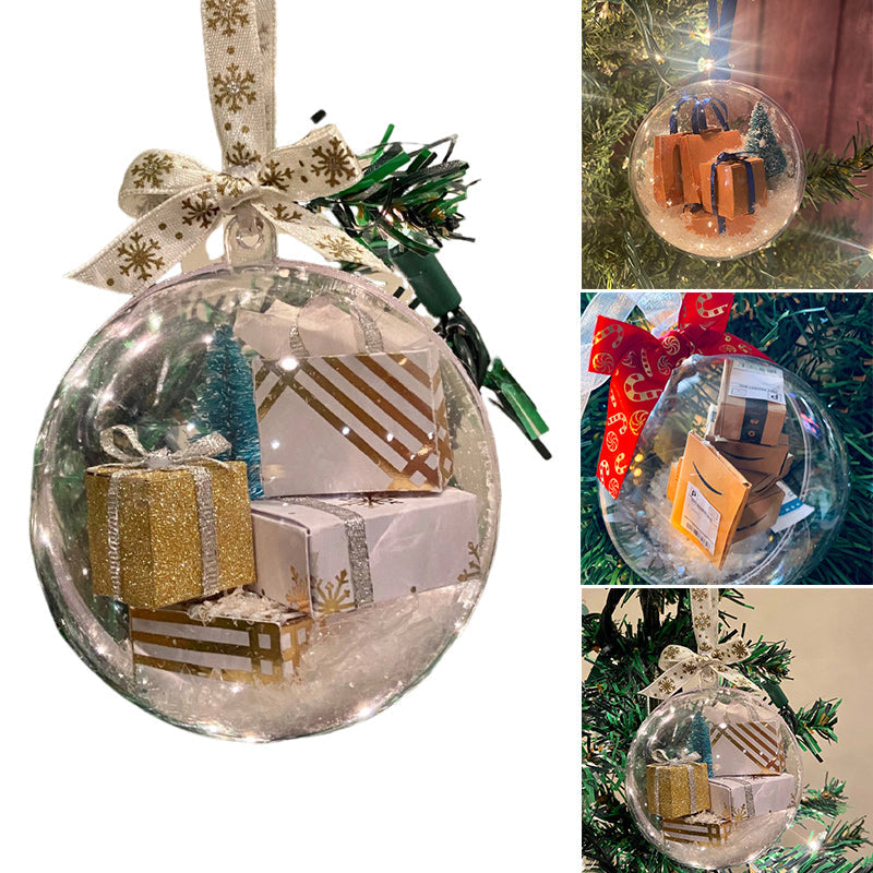 Pré-vente>>Boule transparente de décoration de sapin de Noël
