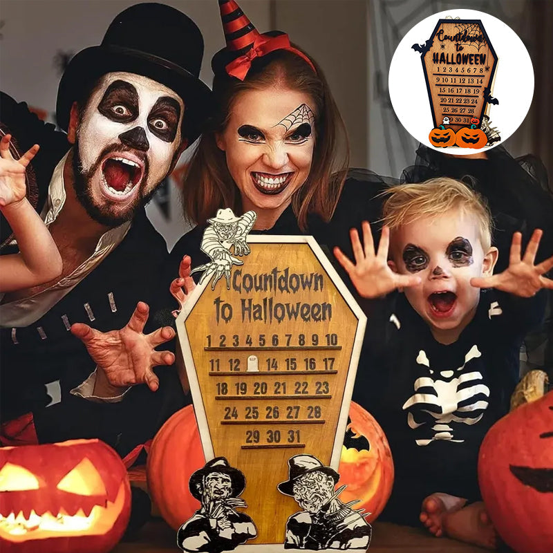Calendrier du compte à rebours d'Halloween