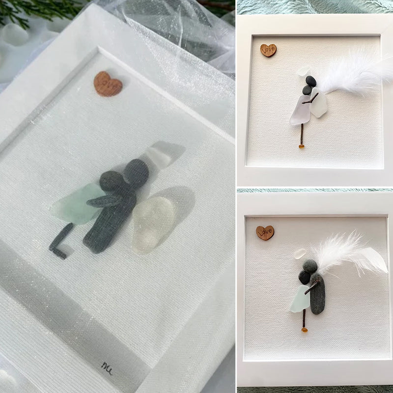 Cadeau de sympathie d’art en verre de mer