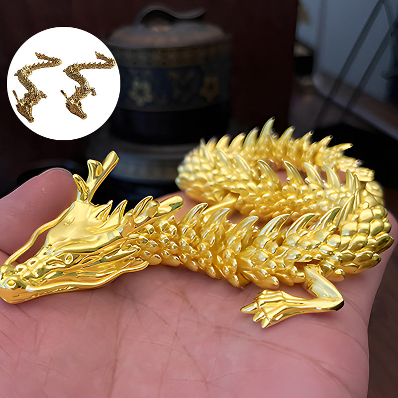 Dragon d'or aux articulations mobiles