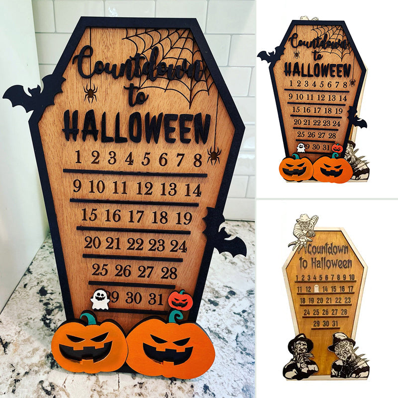 Calendrier du compte à rebours d'Halloween