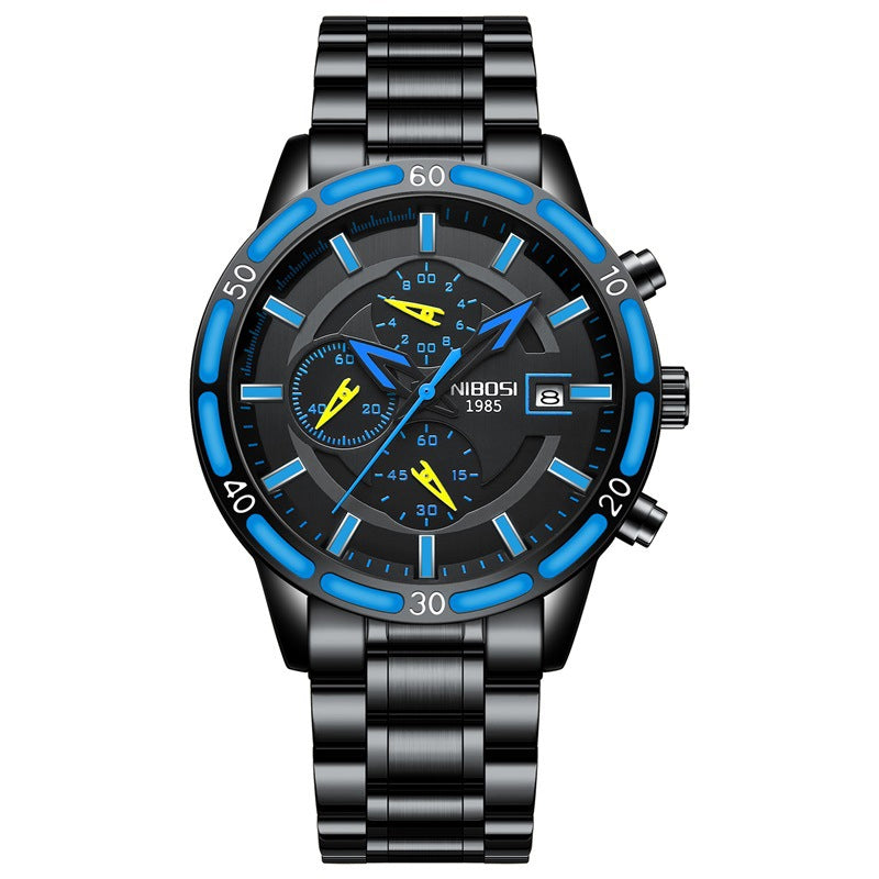 Montre à quartz multifonction pour homme