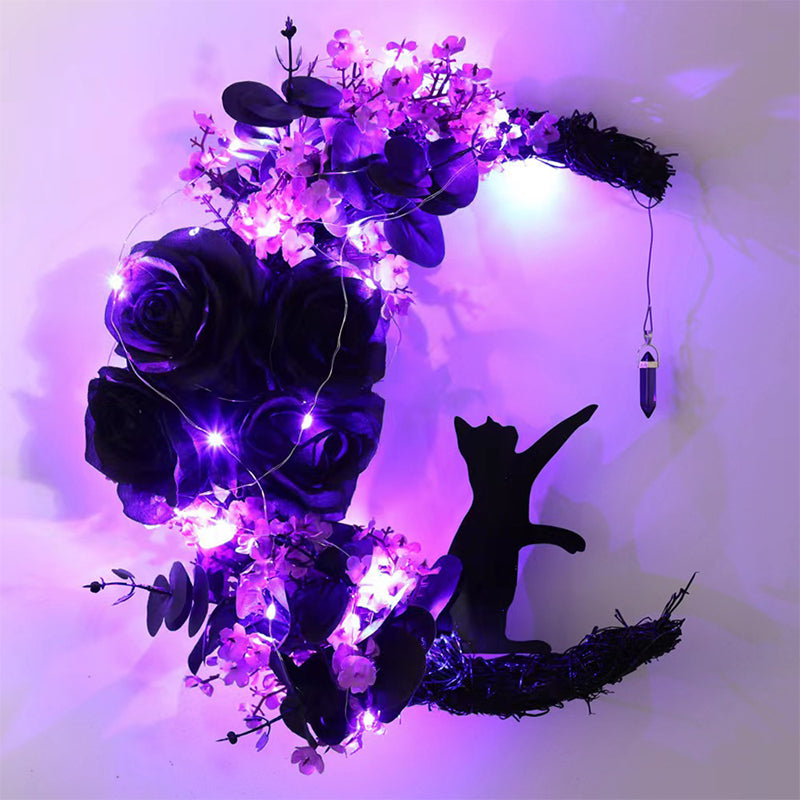 Couronne de croissant de lune pour chat