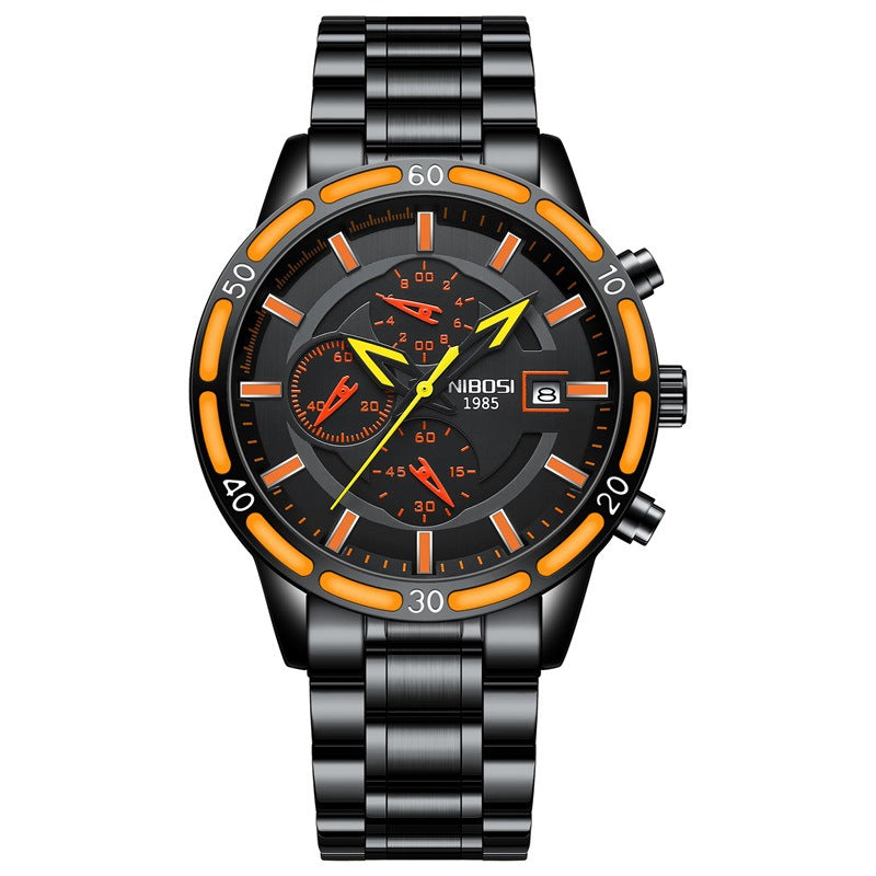 Montre à quartz multifonction pour homme
